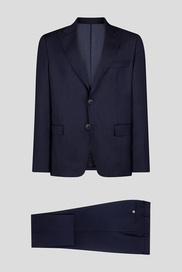 Three-piece suit from the line Cerimonia in pure wool with elegant micro patterns - Pal Zileri shop online