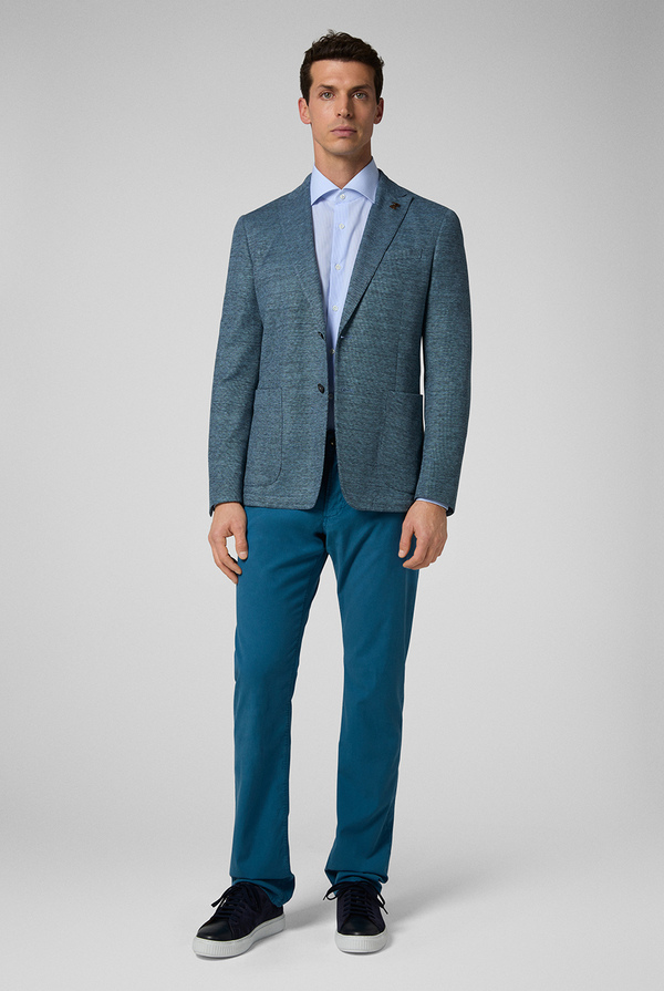 Knit blazer from the Baron line in cotton and linen - Pal Zileri shop online