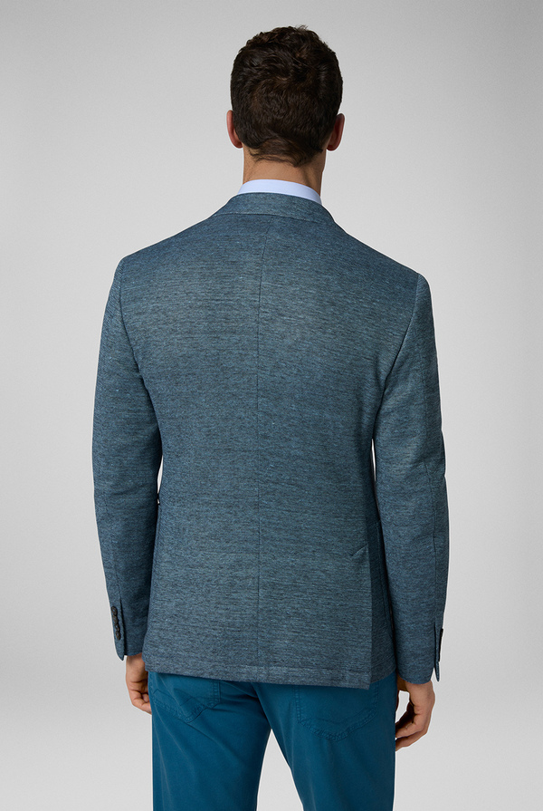 Blazer in maglia della linea Baron in cotone e lino - Pal Zileri shop online