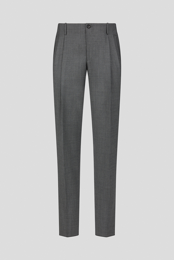 Classic double pleat trousers in 130's wool - Pal Zileri shop online