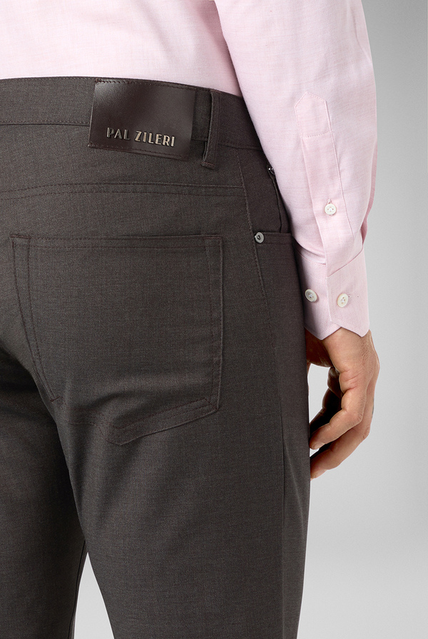 Pantaloni 5 tasche in lana stretch - Pal Zileri shop online