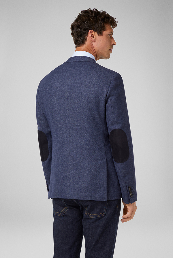 Blue denim Brera blazer in technical wool - Pal Zileri shop online