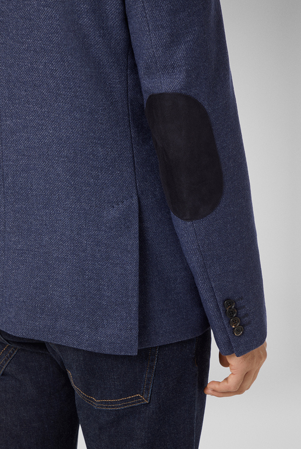 Blue denim Brera blazer in technical wool - Pal Zileri shop online