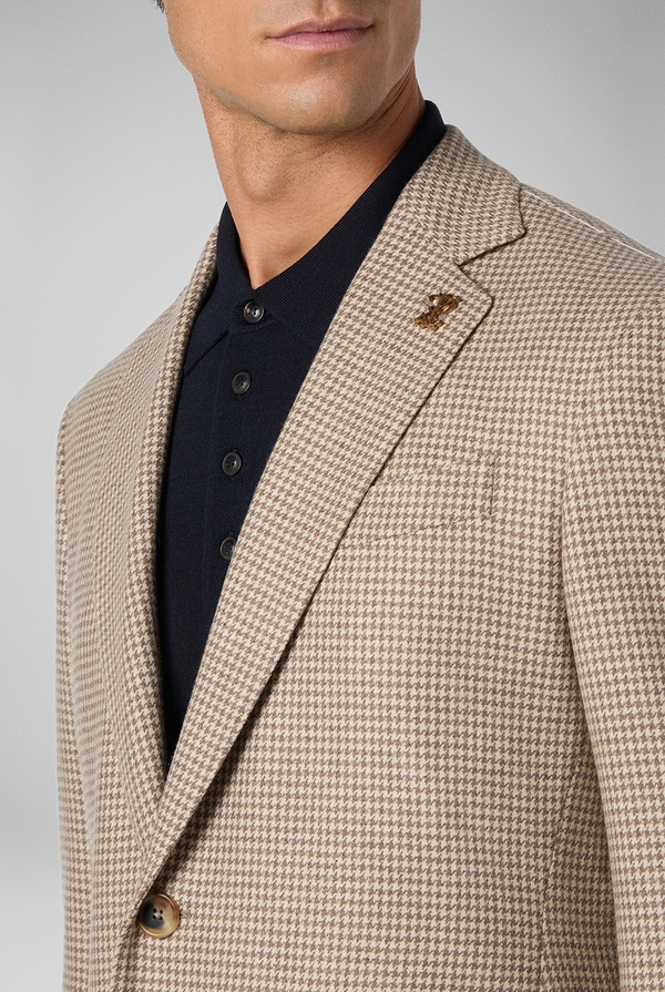 Tailored blazer in cashmere with Prince of Wales motif - Pal Zileri shop online