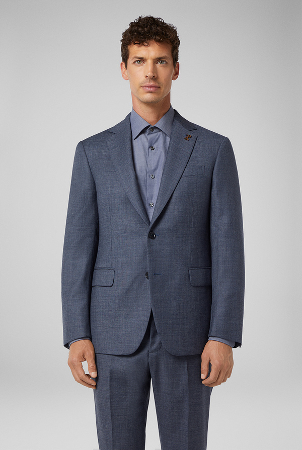 2 piece Palladio suit in pure wool with pied de poule motif - Pal Zileri shop online