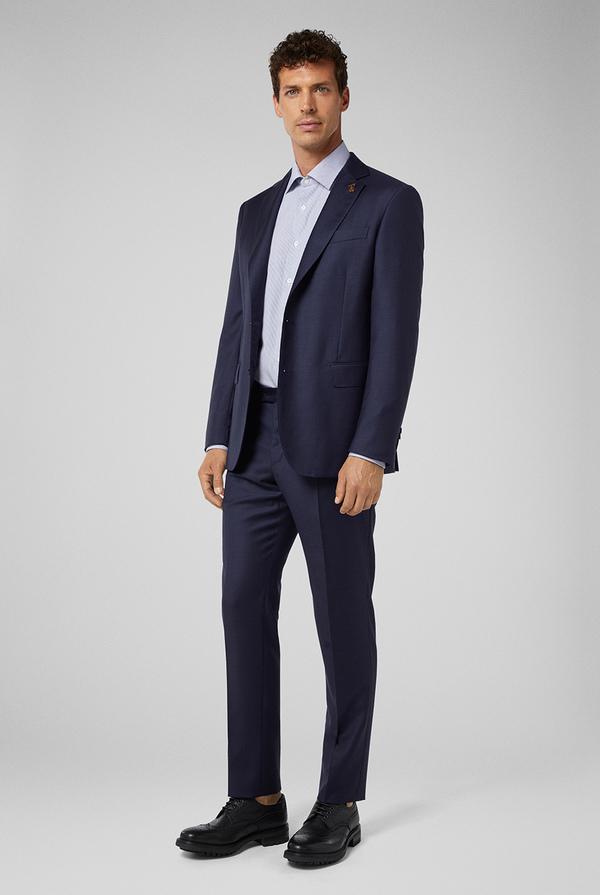 Blue navy 2 piece Vicenza suit in pure wool - Pal Zileri shop online