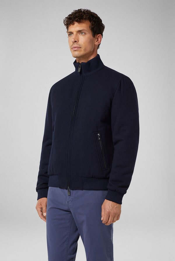Bomber in knitted wool - Pal Zileri shop online