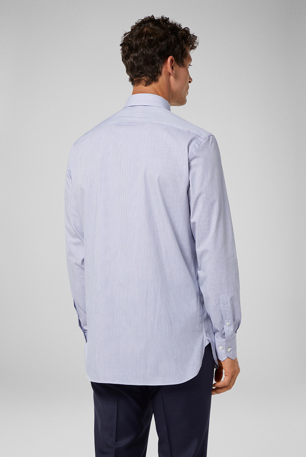 Camicia wrinkle free azzurra con collo standard - Pal Zileri shop online