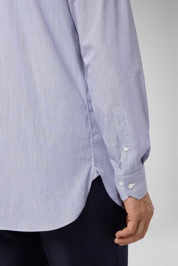 Light blue wrinkle free shirt with standard collar - Pal Zileri shop online
