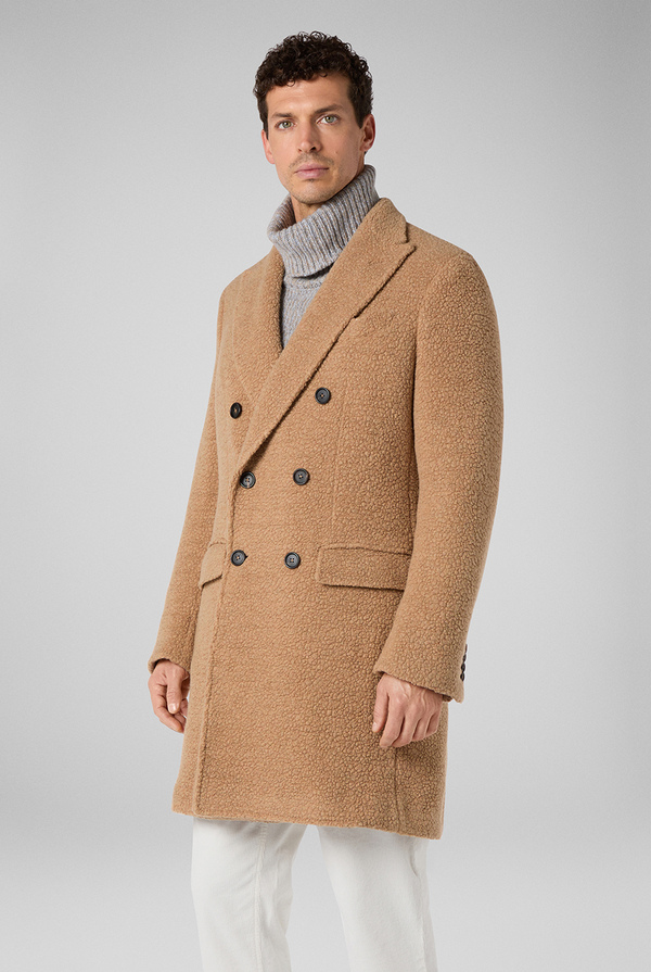 Double-breasted coat in cashmere - Pal Zileri shop online