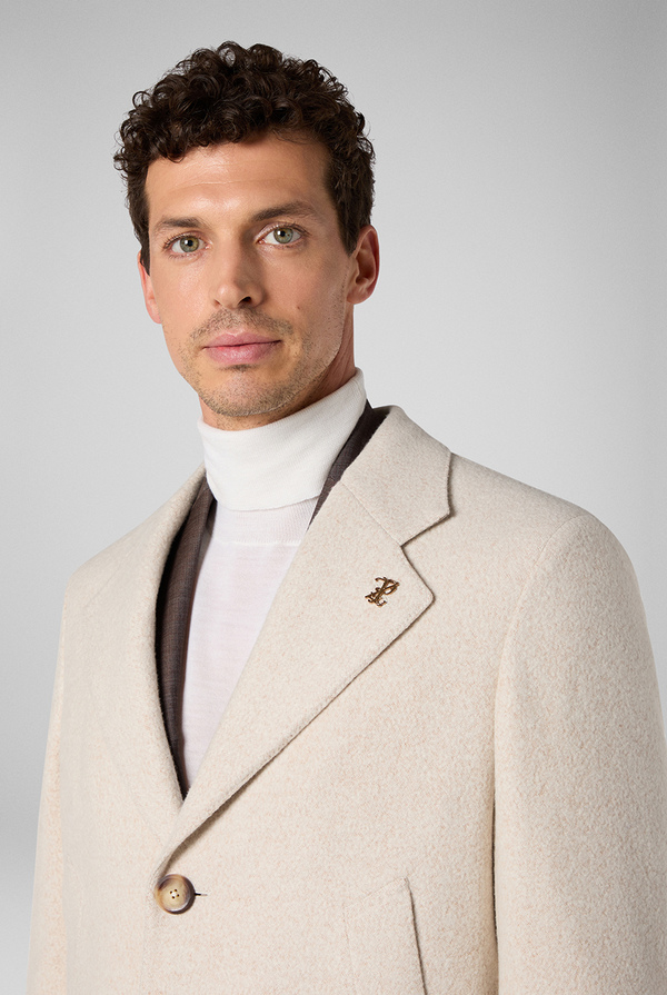 Cappotto con allacciatura 3 bottoni in lana e seta - Pal Zileri shop online