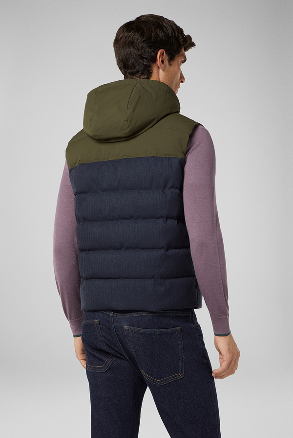Color block down vest with hood - Pal Zileri shop online