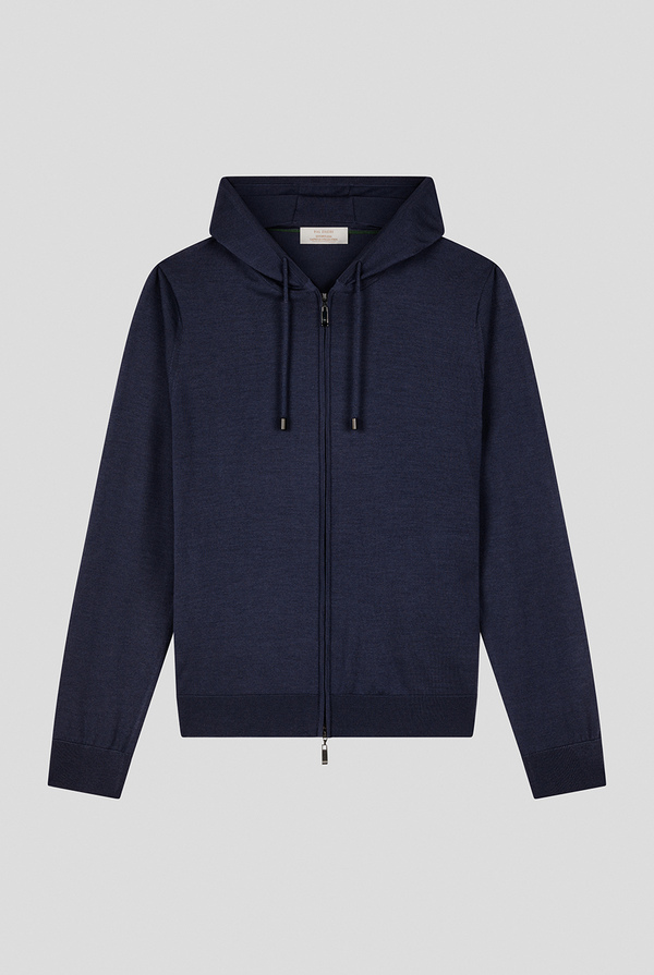 Knitted wool Effortless sweatshirt in blue - Pal Zileri shop online