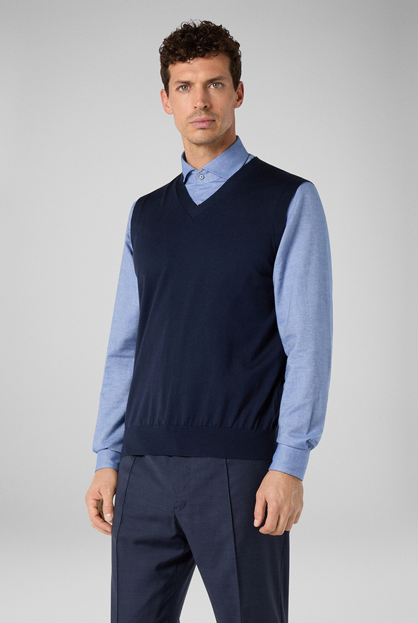V-vest in light wool - Pal Zileri shop online