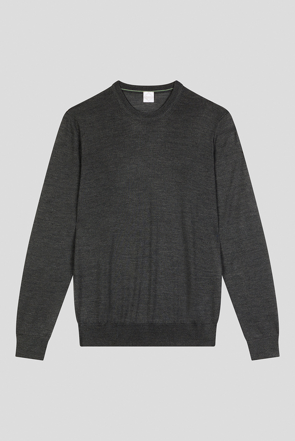Maglia girocollo sottile in lana e seta - Pal Zileri shop online