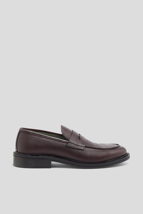 College hammered leather loafers - Pal Zileri shop online