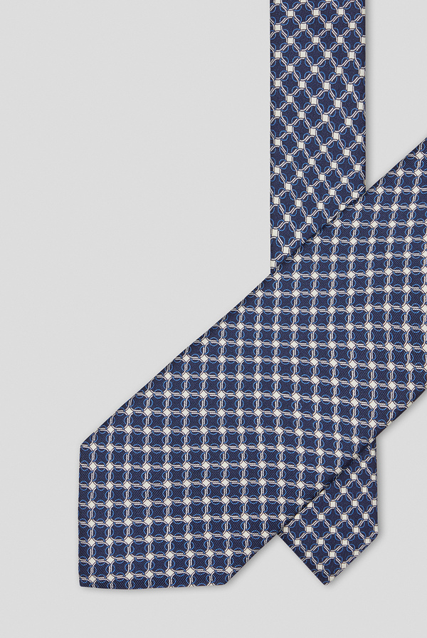 Geometric printed silk tie - Pal Zileri shop online