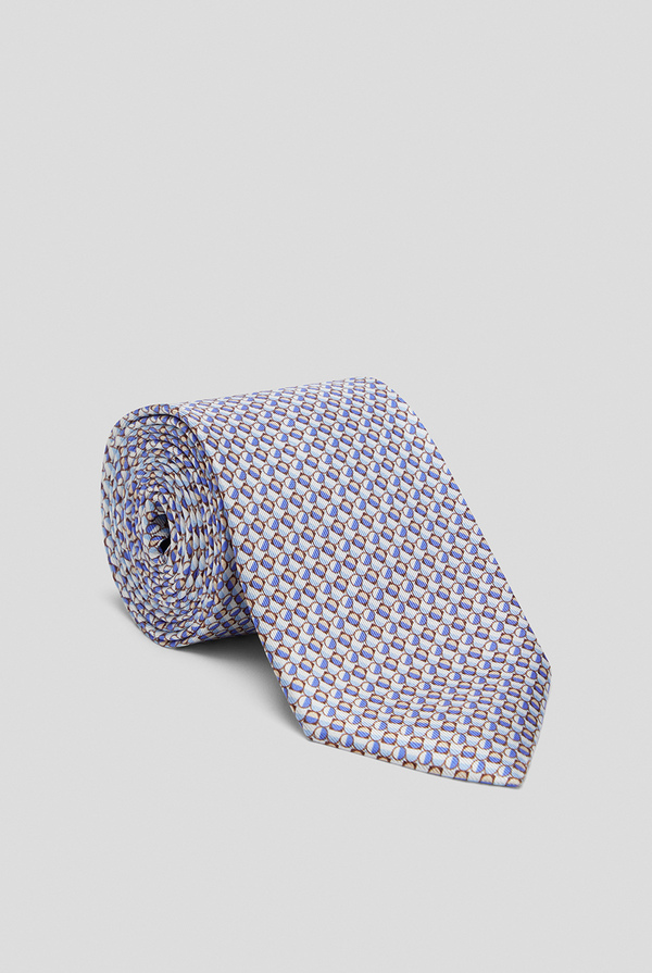 Silk tie with circles motif - Pal Zileri shop online
