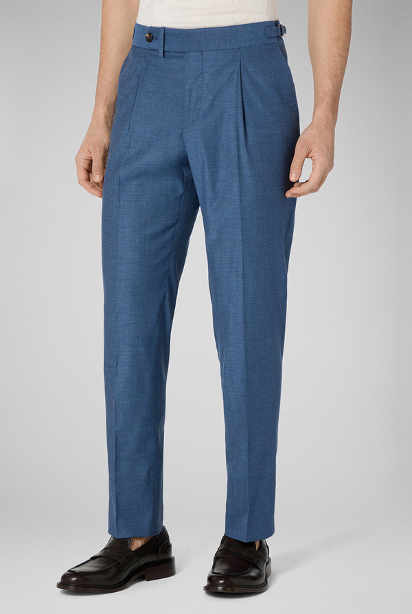 Trousers in wool and bamboo - Pal Zileri shop online