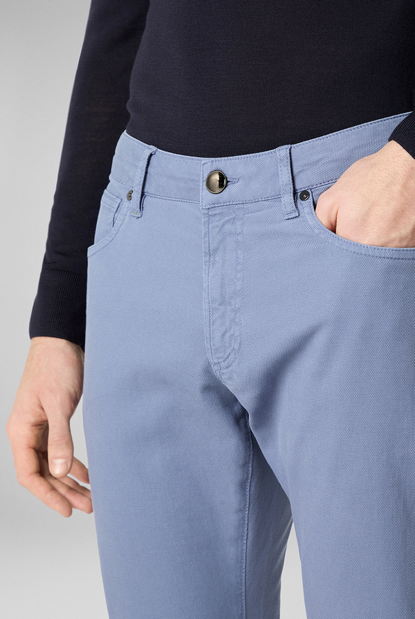 Pantalone 5 tasche in cotone stretch tinto in capo - Pal Zileri shop online