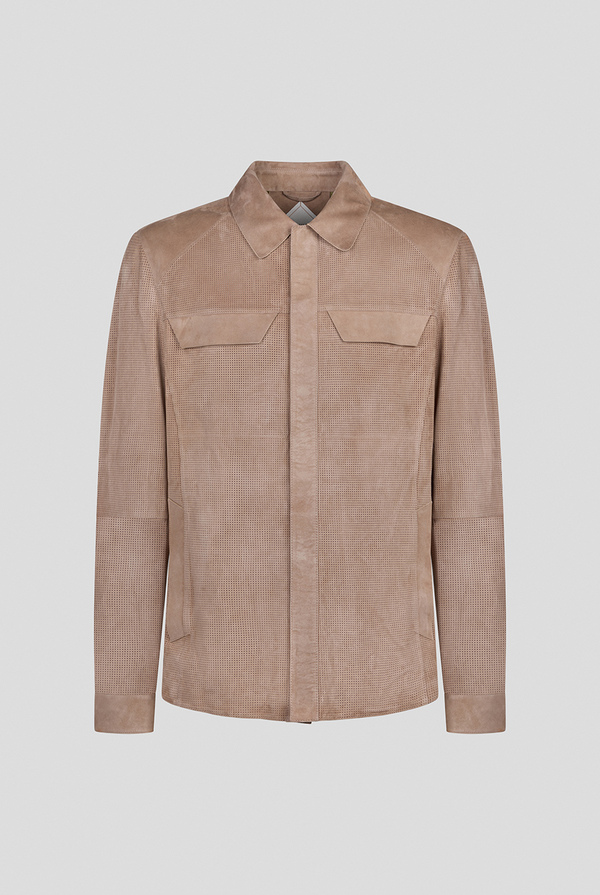 Overshirt in suede e nappa micro perforata - Pal Zileri shop online