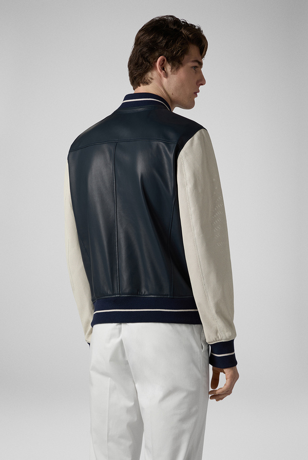 Bicolor Varsity Jacket in nappa - Pal Zileri shop online