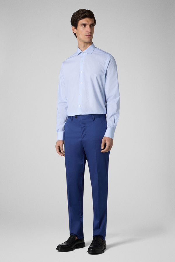 Shirt with neck Torino in light blue - Pal Zileri shop online