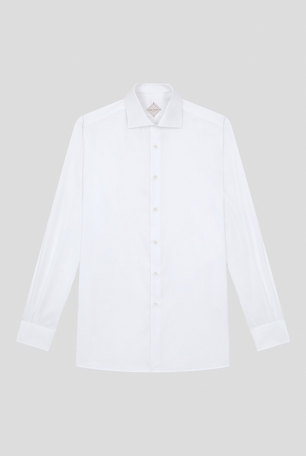 Shirt in cotton with anti-crease treatment in light blue - Pal Zileri shop online