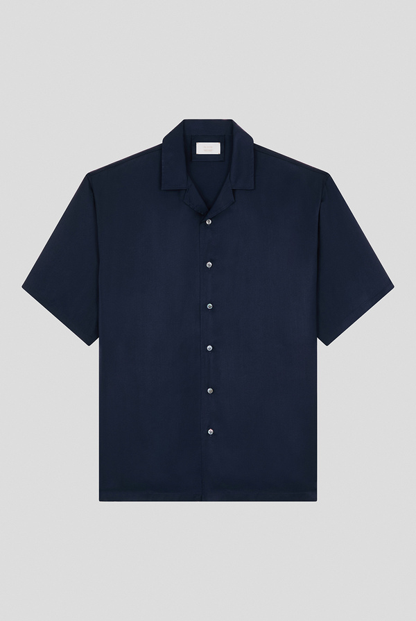 Blue navy bowling shirt - Pal Zileri shop online