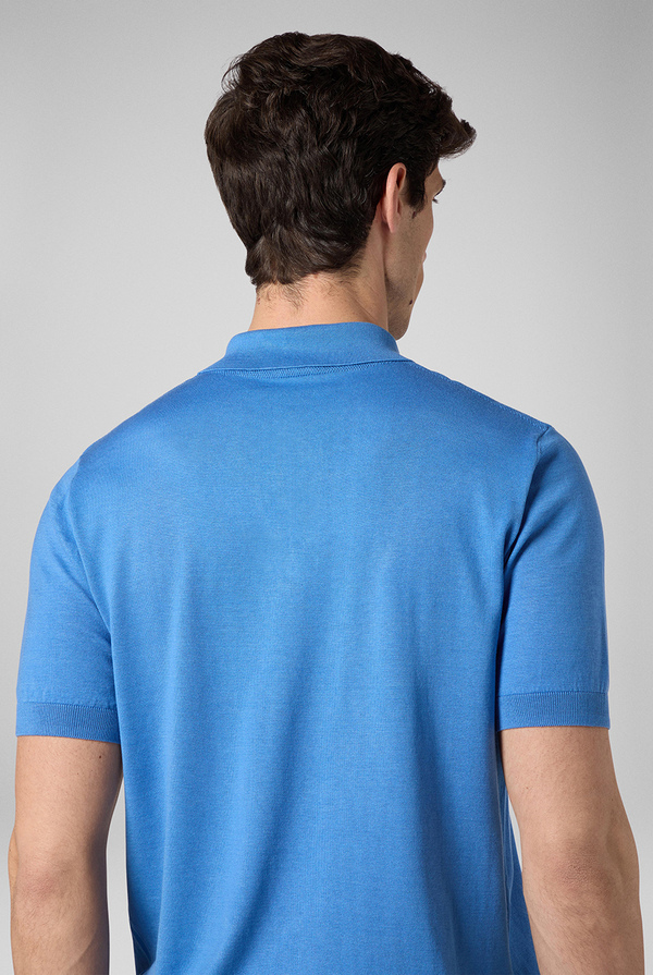 Knitted polo in wool and silk - Pal Zileri shop online