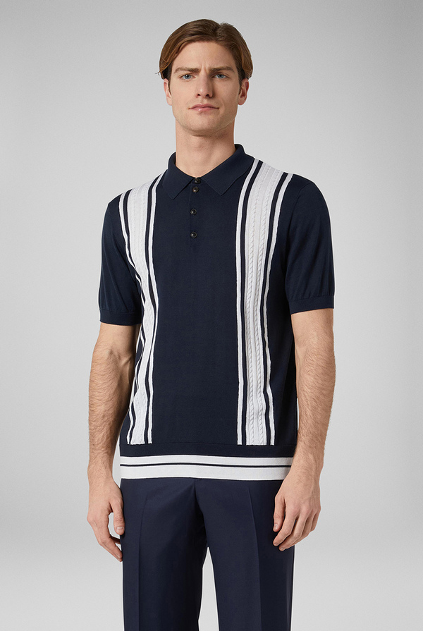 Polo with bands in contrast - Pal Zileri shop online
