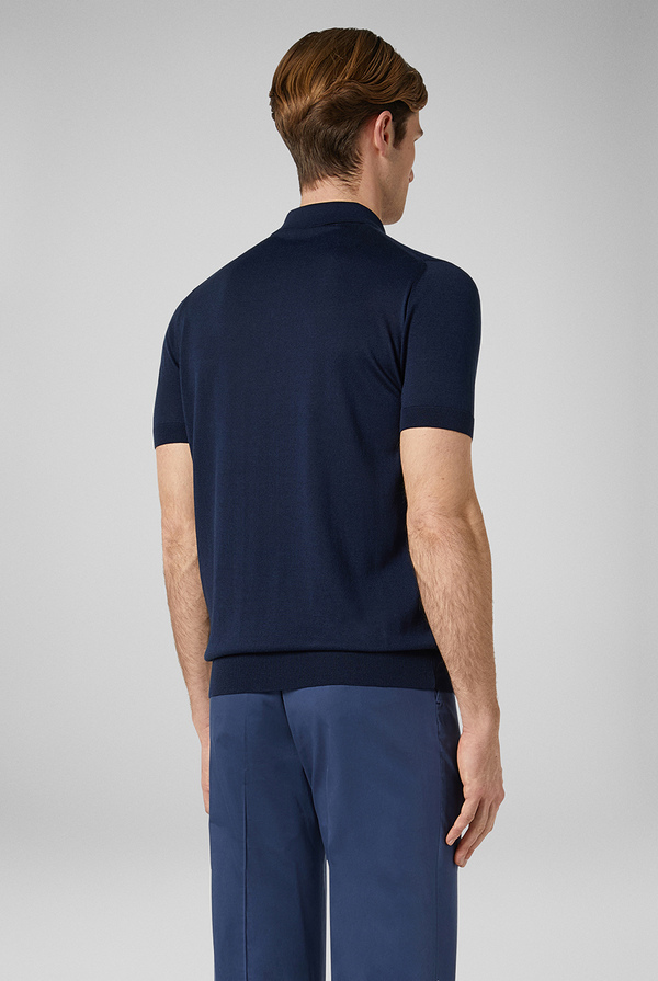 Knitted polo in silk and cotton - Pal Zileri shop online