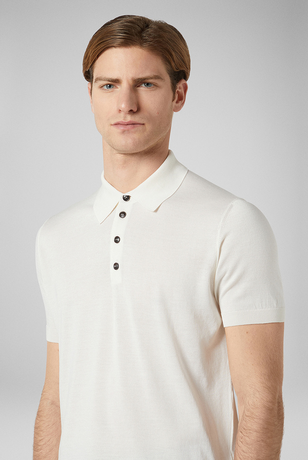 Knitted polo in silk and cotton - Pal Zileri shop online