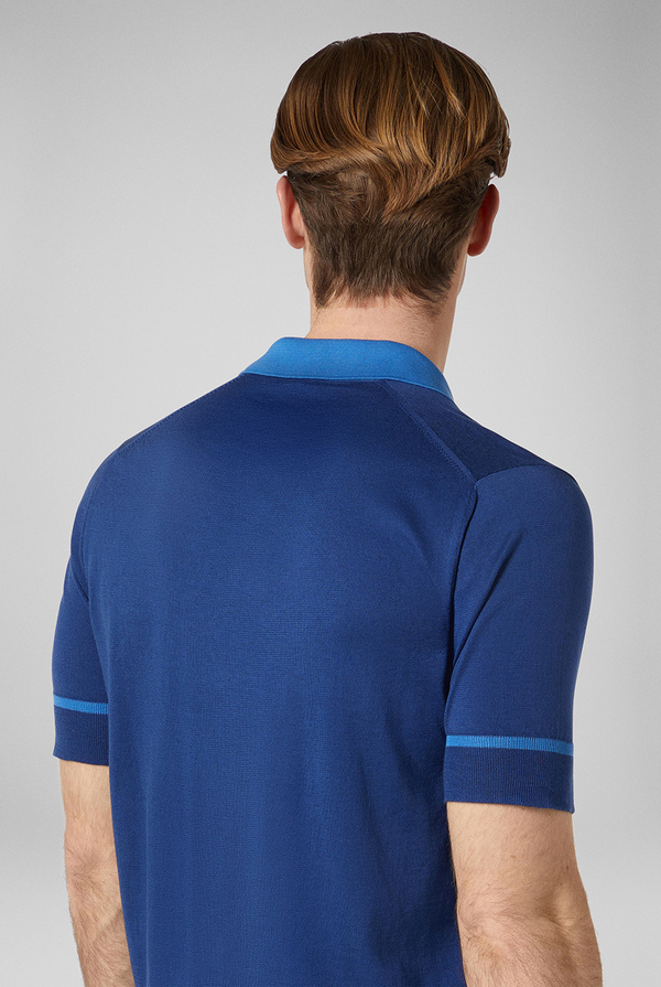 Knitted polo with details in contrast - Pal Zileri shop online