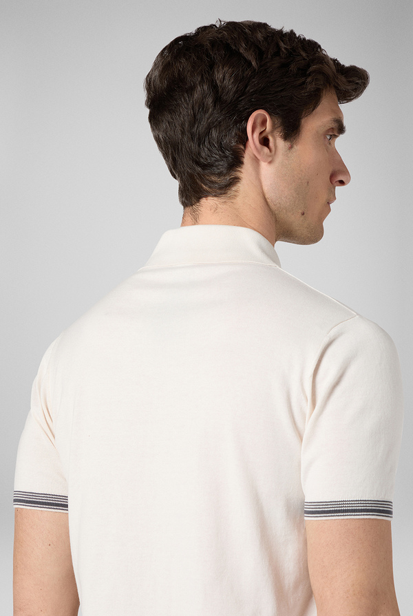 Knitted polo with plot details - Pal Zileri shop online