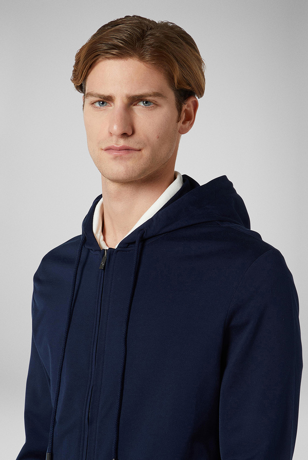Hooded sweatshirt in pure cotton - Pal Zileri shop online