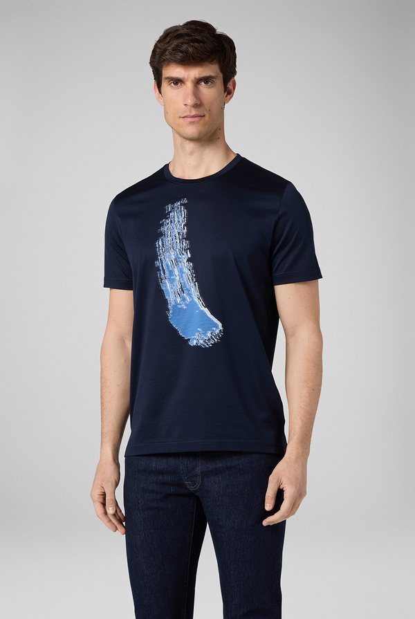 Tshirt with jacquard motif - Pal Zileri shop online