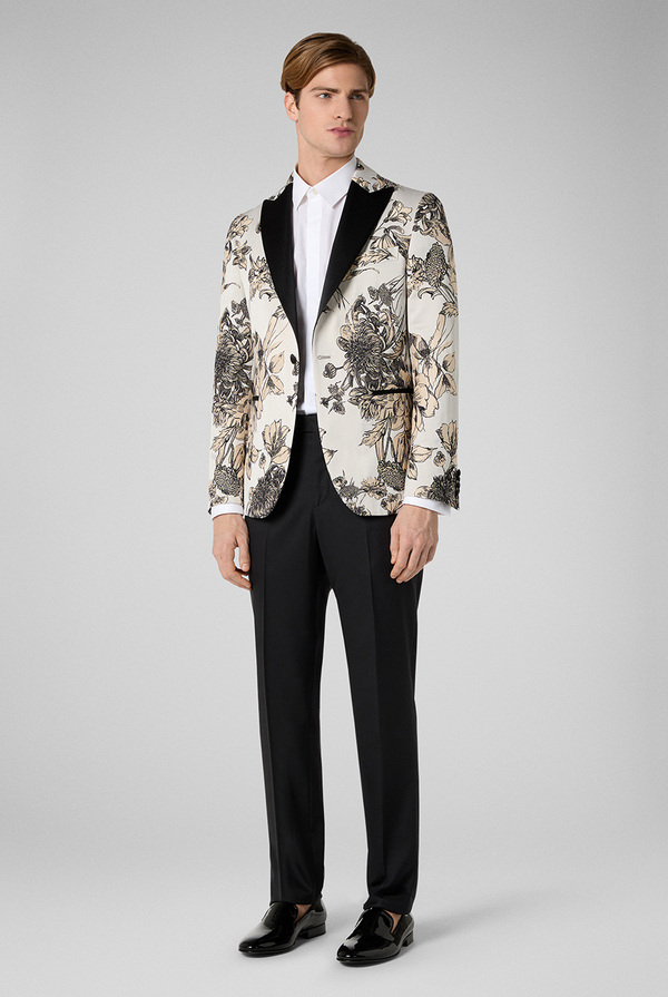 Tuxedo jacket with flowers motif - Pal Zileri shop online