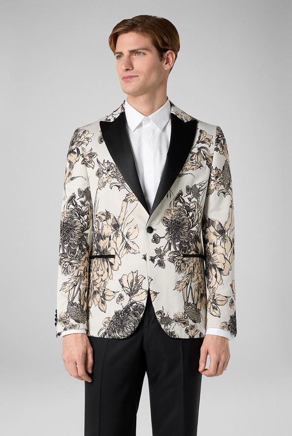 Tuxedo jacket with flowers motif - Pal Zileri shop online