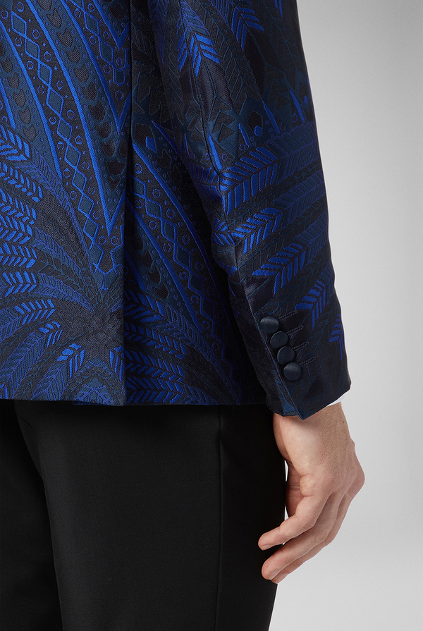 Tuxedo jacket with jacquard motif - Pal Zileri shop online