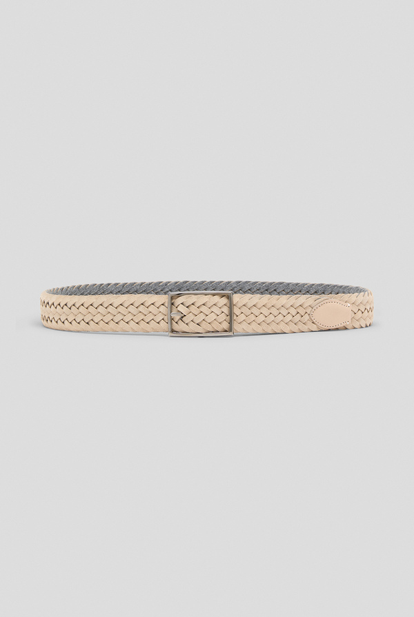 Wool and leather belt - Pal Zileri shop online