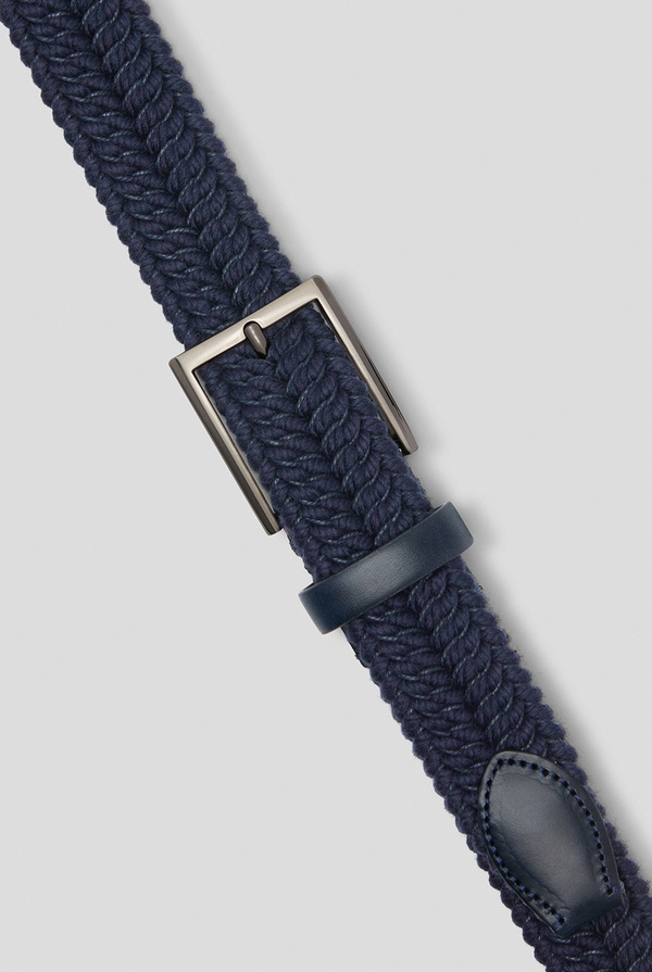 Wool belt with gunmetal buckle - Pal Zileri shop online