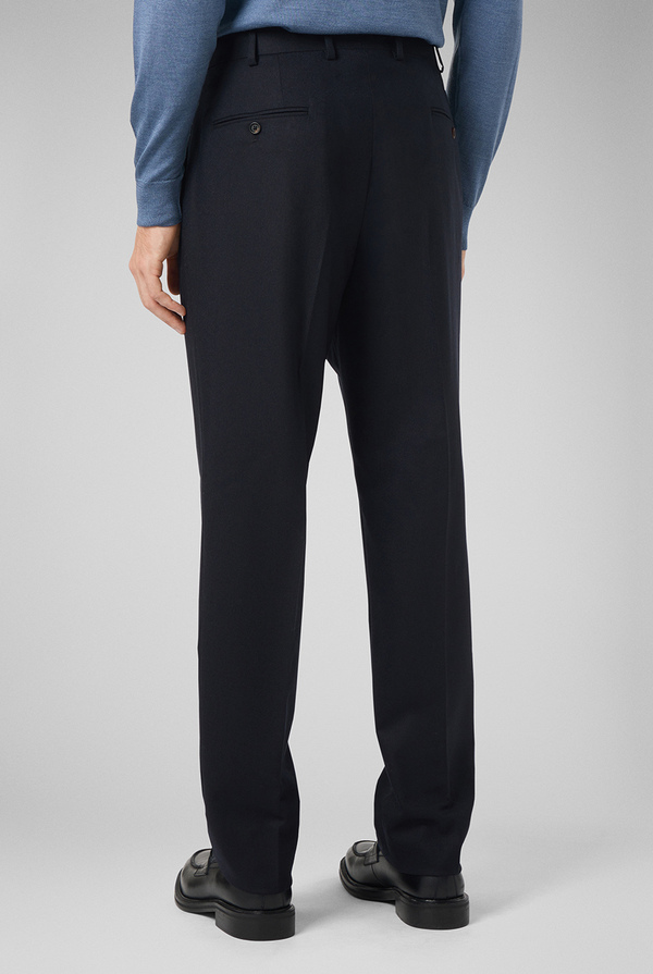 Double pleat trousers in stretch wool - Pal Zileri shop online