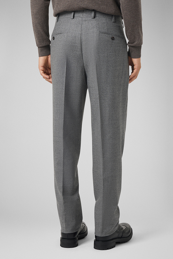 Double pleat trousers in stretch wool - Pal Zileri shop online