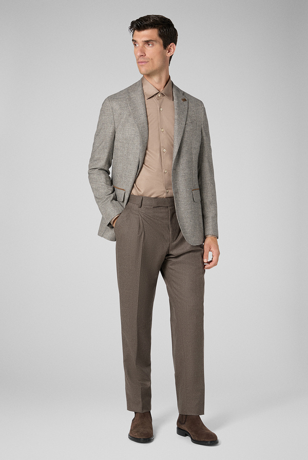 Double pleat trousers in pure wool - Pal Zileri shop online