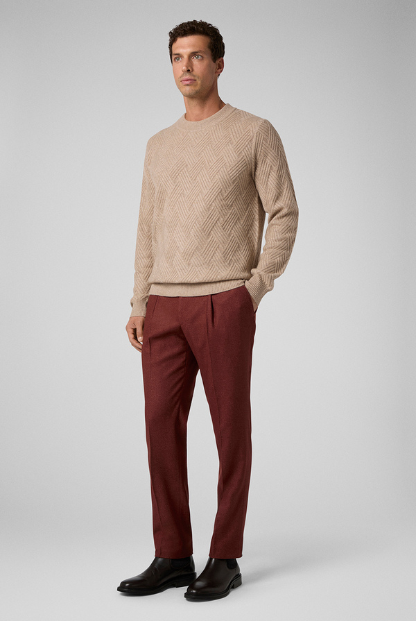 Pantaloni in seta e lana stretch con cinturini regolabili - Pal Zileri shop online
