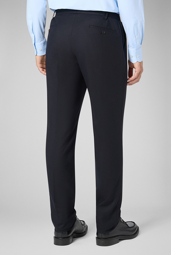 Trousers in stretch wool with side elastic band - Pal Zileri shop online