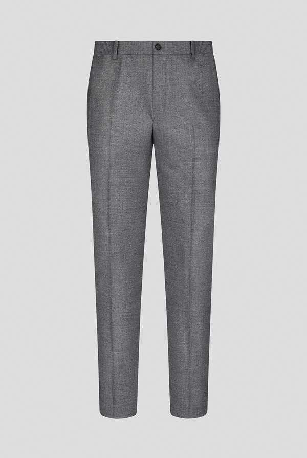 Trousers in stretch wool with side elastic band - Pal Zileri shop online