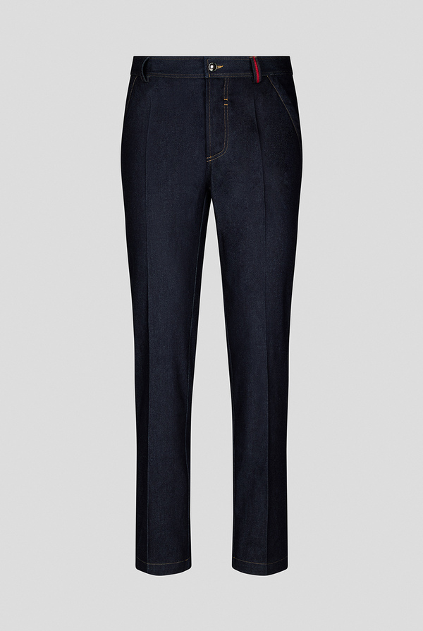 Embroidered five pocket denim - Pal Zileri shop online