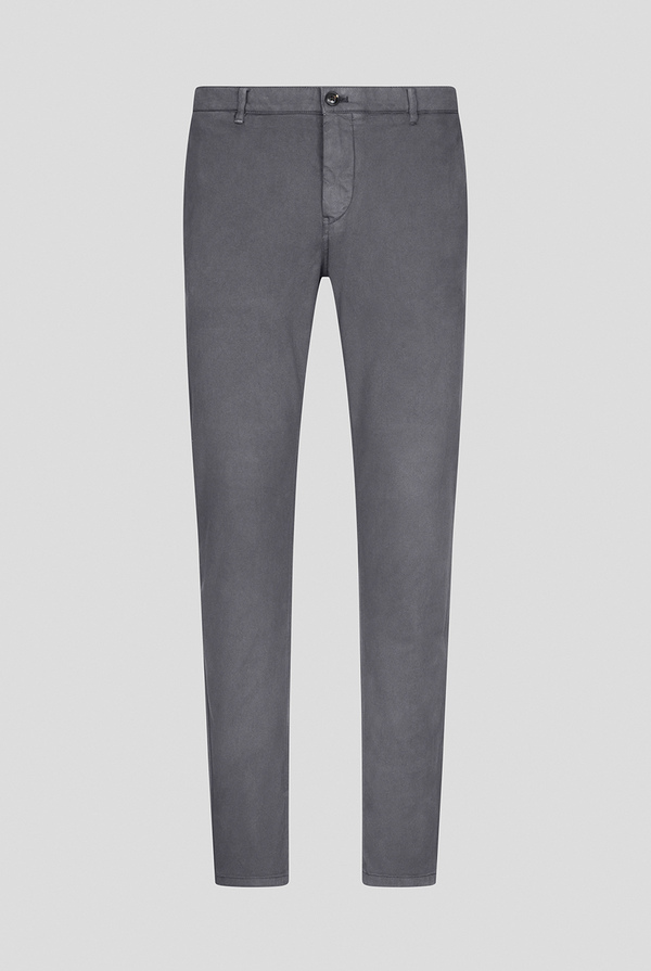 Pantaloni chino tinti in capo in cotone e tencel stretch - Pal Zileri shop online